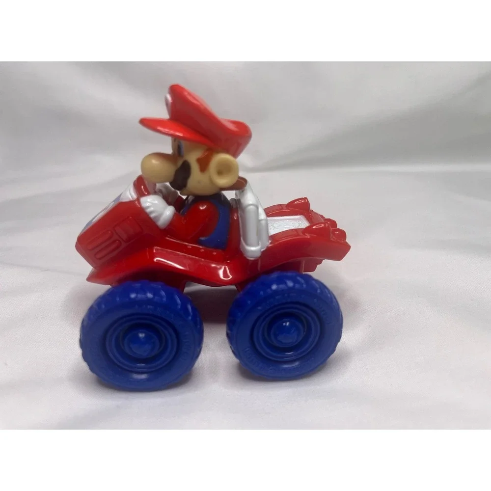 Mario Kart Vintage Toy Car 2004 Red Blue Race Car Nintendo